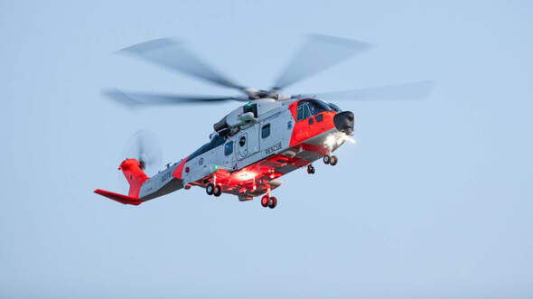 AW101 SAR Queen im Flug