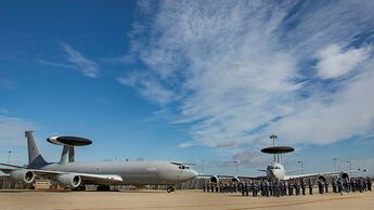 Abschiedsparade für die Boeing E-3D der RAF in Waddington.