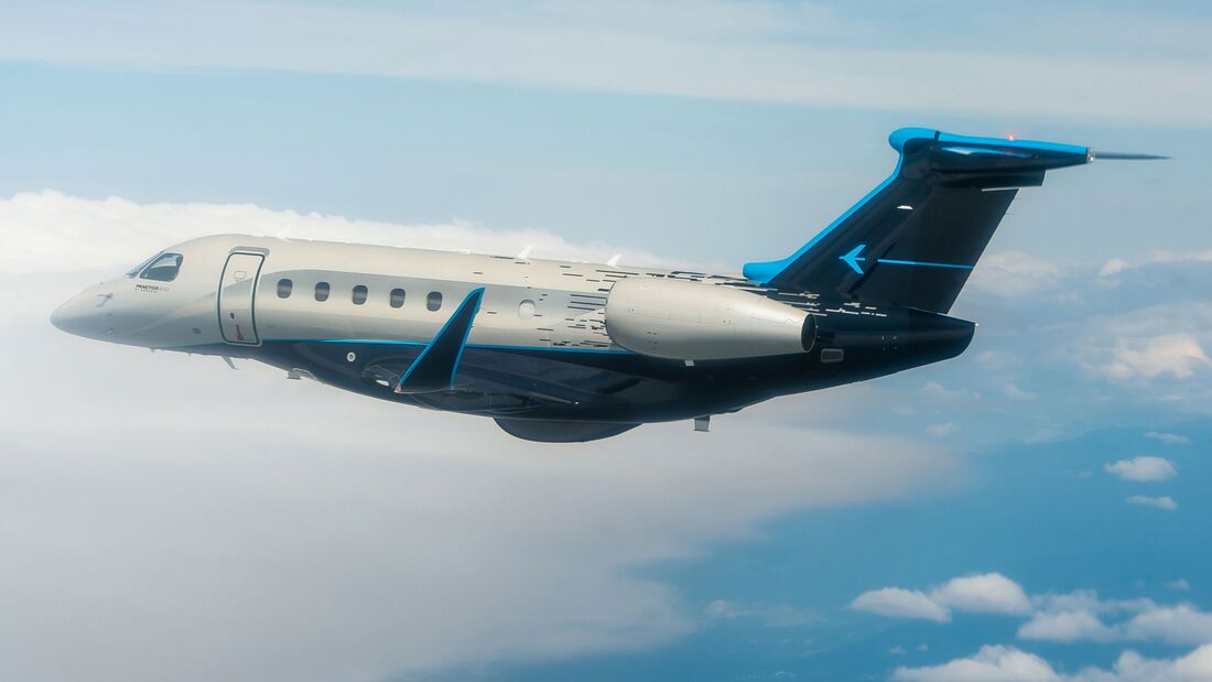 Aerodata baut eine Embraer Praetor 600 in ein Fluginspektionsflugzeug für Südkorea um. 