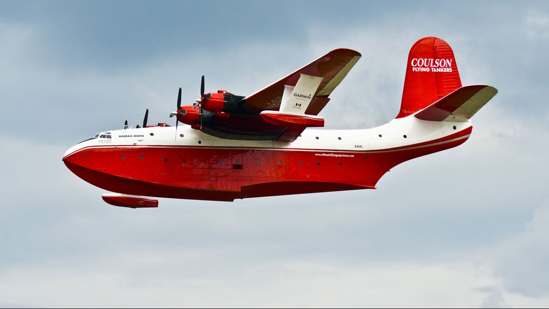 AirVenture2016,Martin Mars Seaplane Water Bomber Fire Fighter Flying