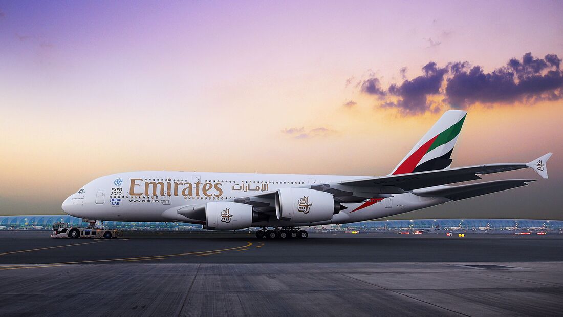 Airbus A380 von Emirates.