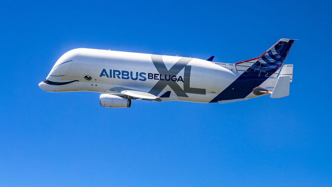 Airbus BelugaXL beim Erstflug.