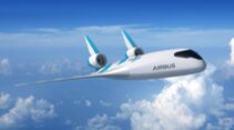 Airbus Maveric-Konzept für ein zukünftiges Verkehrsflugzeug.