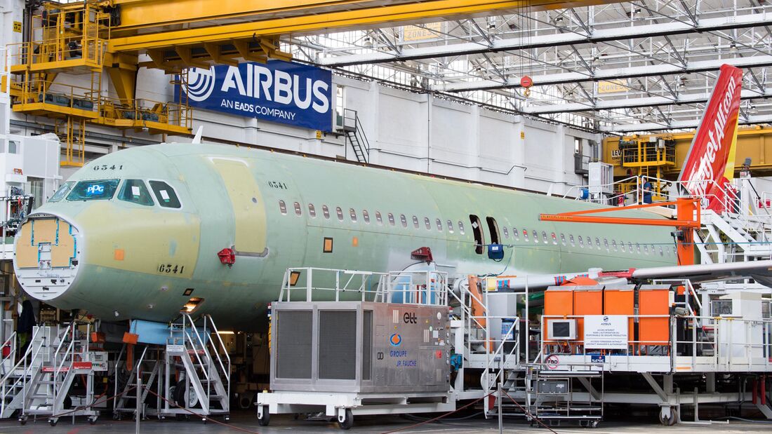 Airbus baut in Toulouse eine neue A320/A321-Endmontagelinie nach modernen Grundsätzen.