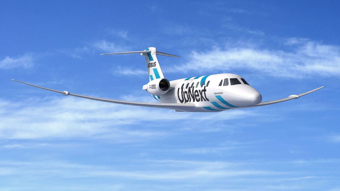 Airbus will einen extra leistungsstarken Flügel bis Mitte der 2020er Jahre an einer Citation VIII testen. 