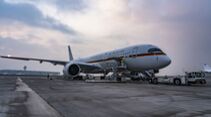 Am 1. Mai startete ein Airbus A350 der Flugbereitschaft mit Beatmungsgeräten von Köln-Wahn nach Neu-Delhi.