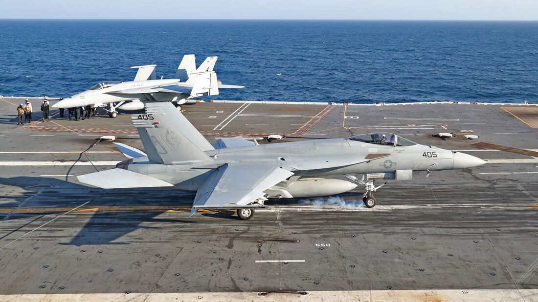 Am 19. März 2020 landete zum 1000. Mal ein Flugzeug auf dem neuen Träger "Ford". Die Boeing F/A-18E gehörte zur Staffel VFA-34 des Carrier Air Wing Eight.