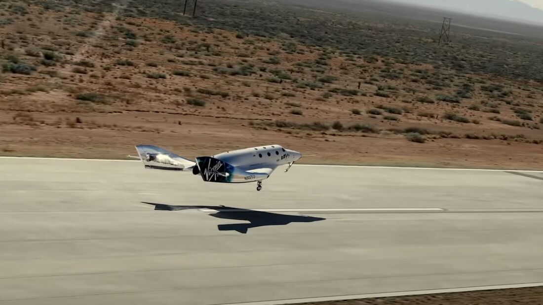 Am 22. Mai 2021 gelang dem SpaceShipTwo der dritte Flug in Weltraum-Höhen, diesmal vom Spaceport America in New Mexico aus.