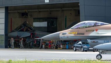 Am Montag trafen die israelischen F-16 in Nörvenich ein.