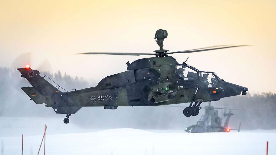 Arctic Trial mit Tiger und NH90 der Heeresflieger