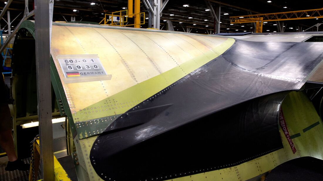 Bei Lockheed Martin in Marietta entsteht die erste C-130J Hercules für die Luftwaffe.