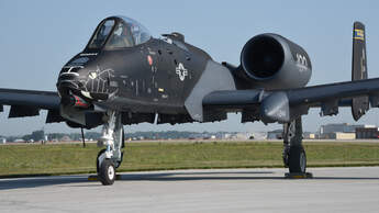 Black and grey Thunderbolt II