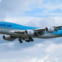 Boeing 747-8 Korean Air bei der Landung