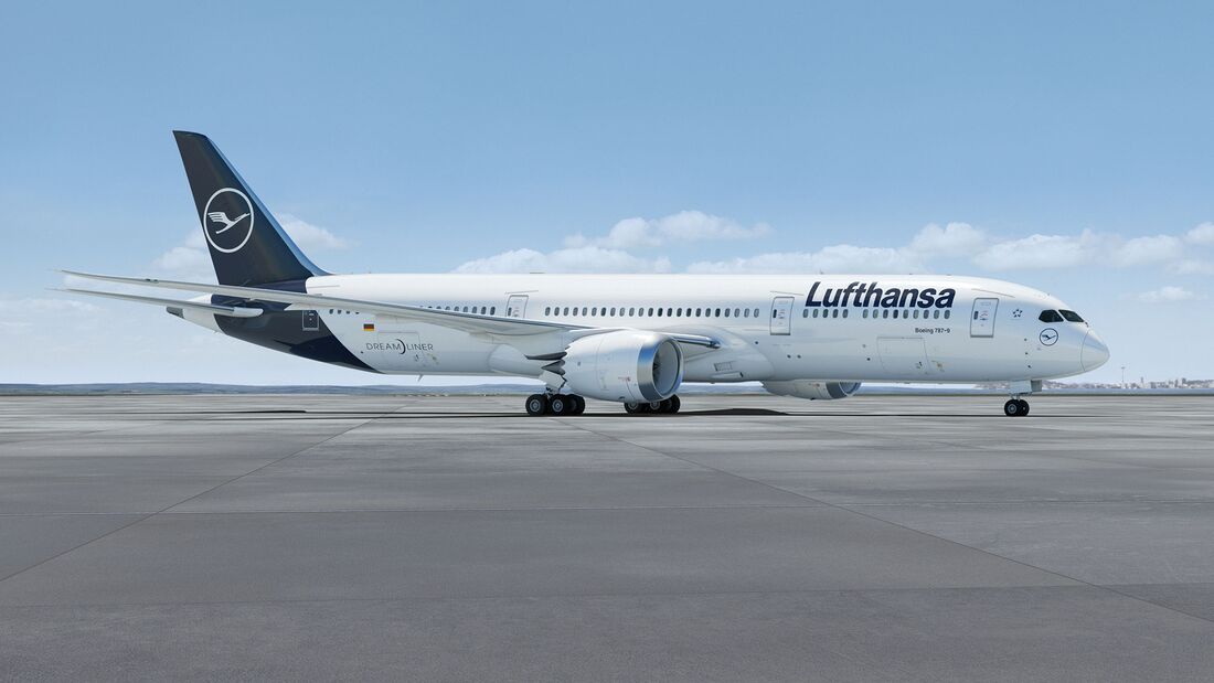 Boeing 787-9 in Lufthansa-Farben.