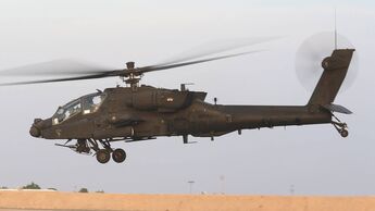 Boeing AH-64E Apache der US Army im Einsatz.
