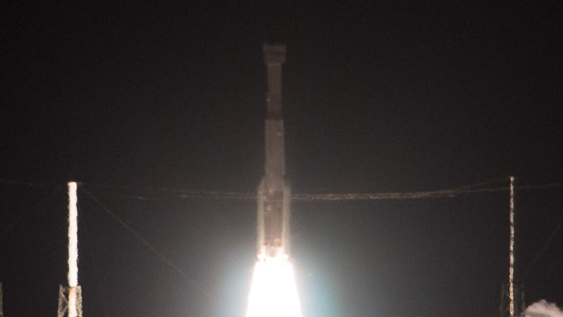 Boeing CST-100 Starliner beim ersten Flug am 19. Dezember 2019.