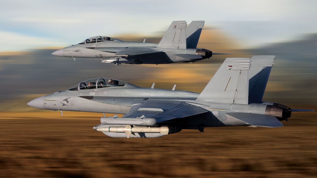 Boeing EA-18G Growler und F-18F Super Hornet im Angebot für die Luftwaffe.