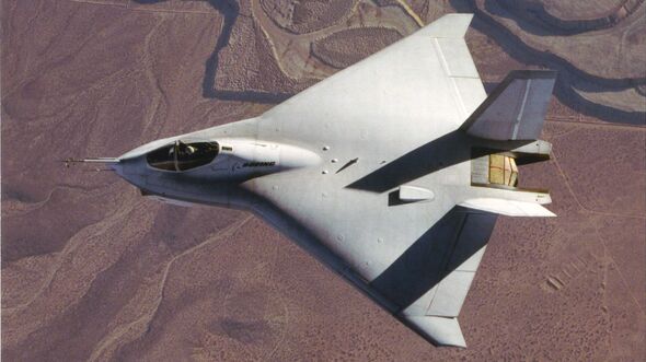 Boeing X-32A im Flug von oben