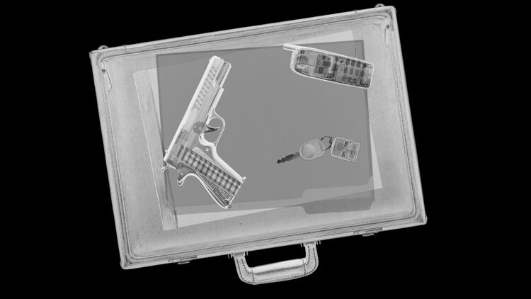 Briefcase with Gun