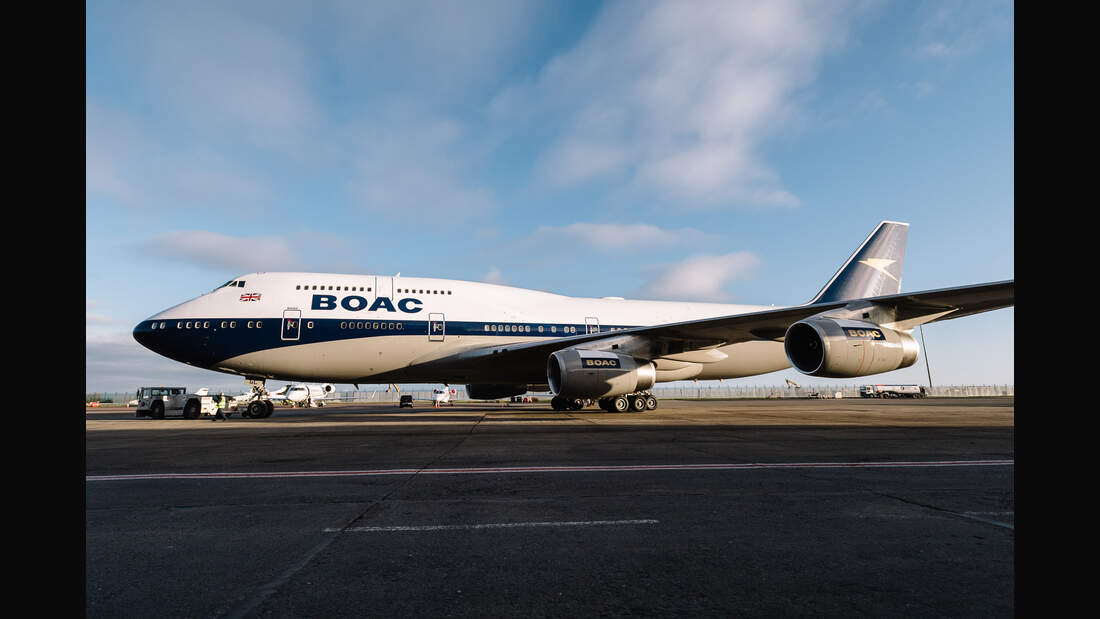 So sieht der BAJumbo im BOACFarbkleid aus FLUG REVUE