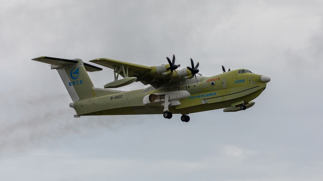China's New Configuration AG600 Large Amphibious Aircraft Makes Maiden Flight