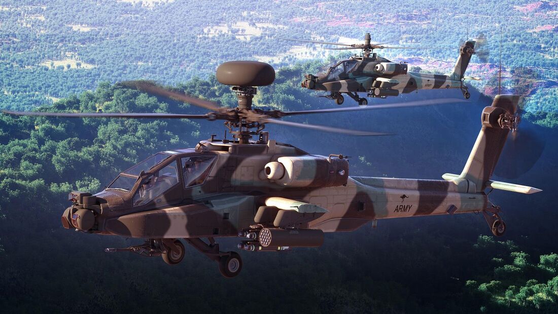 Das australische Heer erhält ab 2025 knapp 30 Boeing AH-64E Apache Guradian.