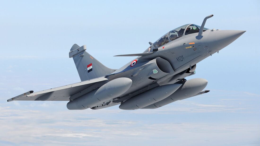 Dassault Rafale der ägyptischen Luftstreitkräfte.