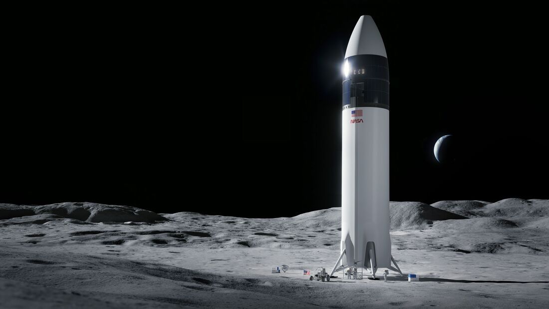 Der Mondlander von SpaceX wurde von der NASA für das Artemis-Programm ausgewählt.
