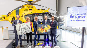 Die 1500. Airbus Helicopters H135 wurde in Donauwörth an die ADAC Luftrettung übergeben.