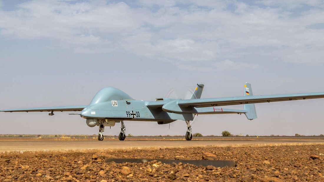 Die Bundeswehr setzt die unbemannte IAI Heron 1 seit 2016 in Mali ein.