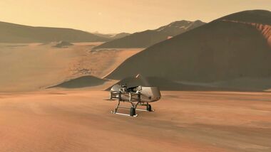 Die Dragonfly-Mission soll den Saturnmomd Titan fliegend erkunden.