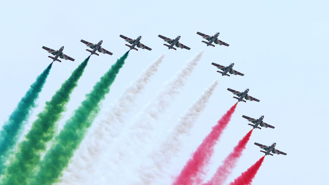 Die Frecce Tricolori gehören zu den besten Kunstflugteams der Welt.