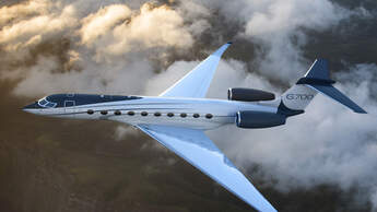 Die Gulfstream G700 wurde auf der NBAA 2019 in Las Vegas angekündigt.