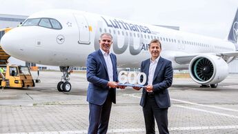 Die Lufthansa Group hat ihren 600. Airbus übernommen.