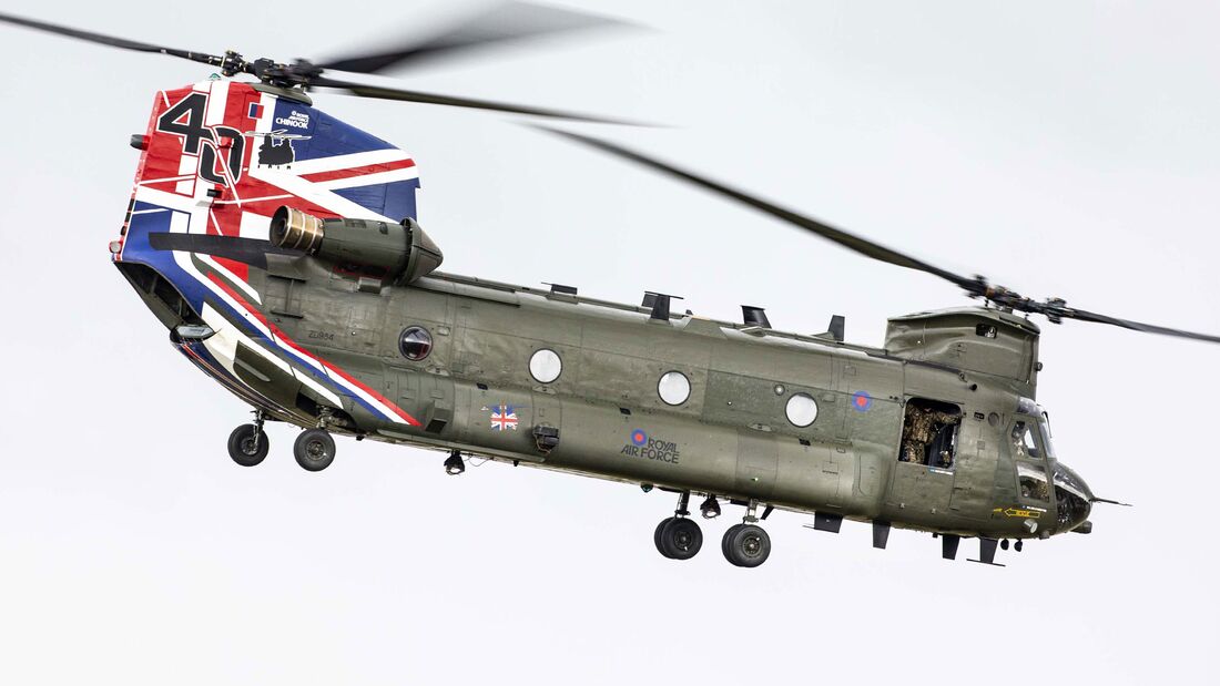 Die Royal Air Force nutzt seit 40 Jahren diverse Varianten des Boeing Chinook.