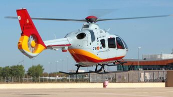 Die erste H135 wurde an die spanischen Luft- und Weltraumstreitkräfte geliefert.