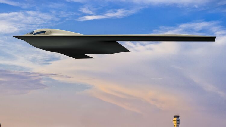 Die neueste Zeichnung der Northrop Grumman B-21 Raider vom Juli 2021.