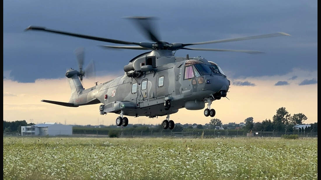 Erster Leonardo AW101-Marinehubschrauber für Polen.