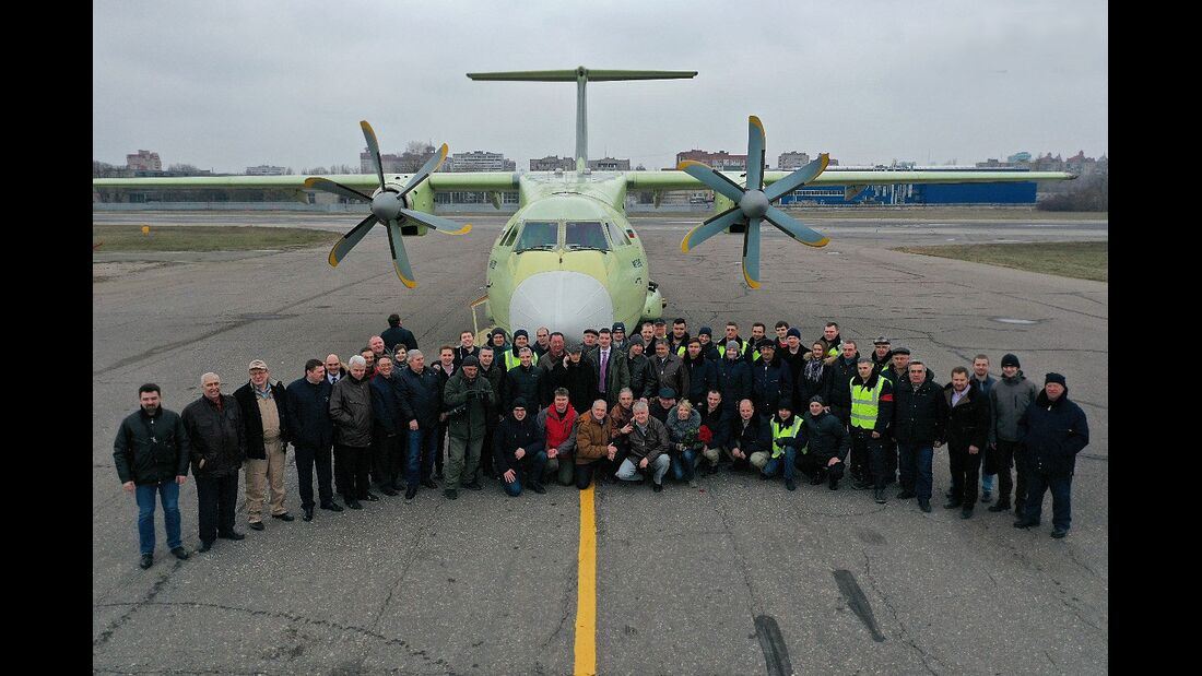 Erstflug der Iljuschin Il-112W am 30. März 2019 in Woronesch