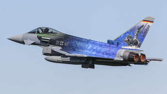 Eurofighter der Luftwaffe im "Quadriga"-Design.