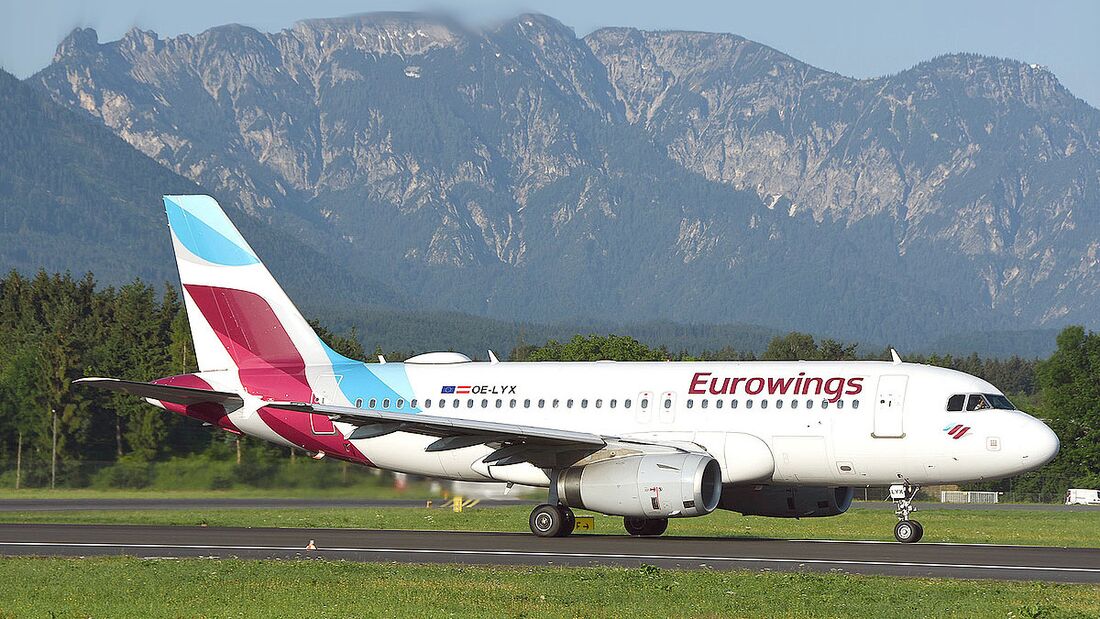 Eurowings A320 in Österreich.