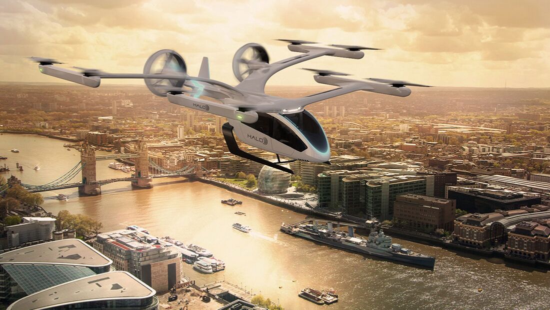 Eve will 200 Lufttaxis an Halo für den Betrieb in USA un Großbritannien liefern.