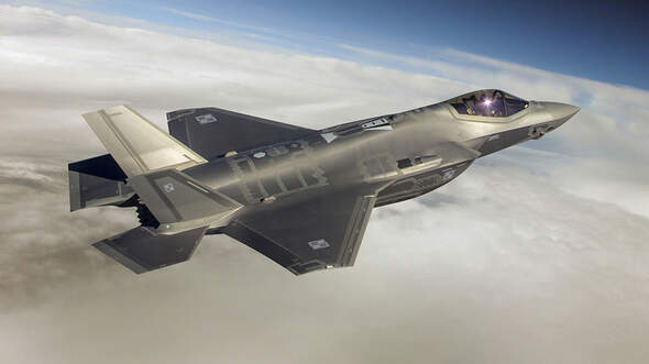 F-35A Lightning II Polen im Flug Computergrafik