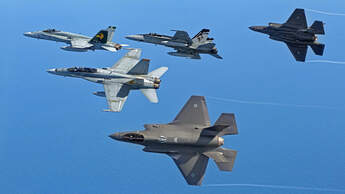 First Aircraft Arrival off the F-35A Joint Strike Fighter