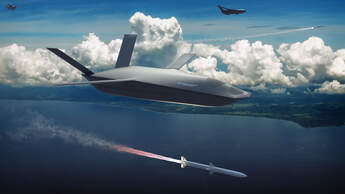 General Atomics Aeronautical Systems arbeitet für die DARPA an LongShot, einem unbemannten Kampfjet mit Lenkwaffen für den Luftkampf.