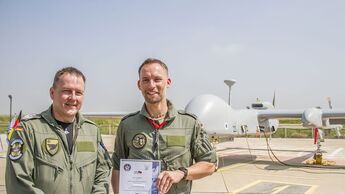 Heron TP in Tel Nov - Ausbildung von Lutwaffe Piloten und Bedienern