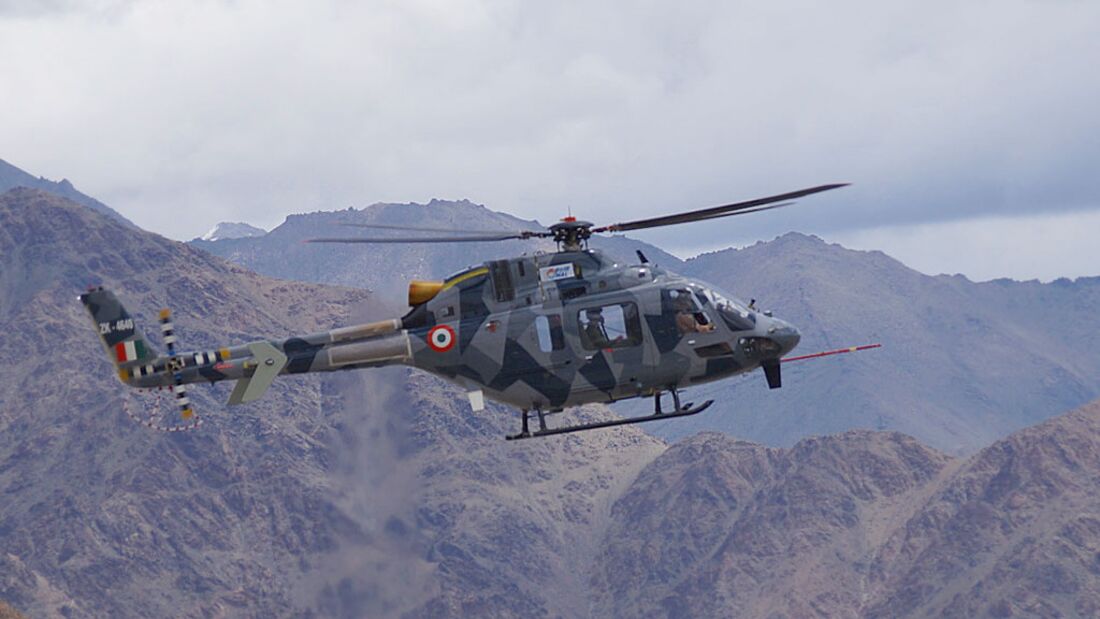 Hindustan Aeronautics LUH bei Tests im Himalaya.
