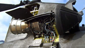 Honeywell T55-Triebwerk des Boeing CH-47 Chinook.