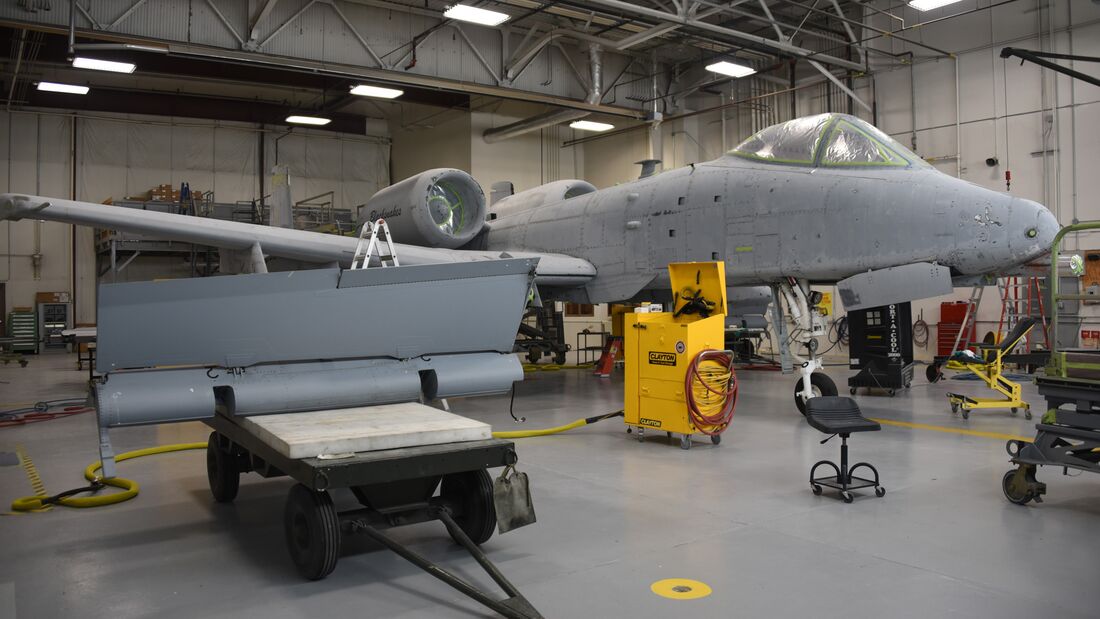 Indiana ANG A-10 ready for paint