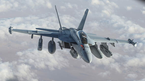 KC-135 Provides Aerial Refueling for French Rafales and E/A-18G Growlers